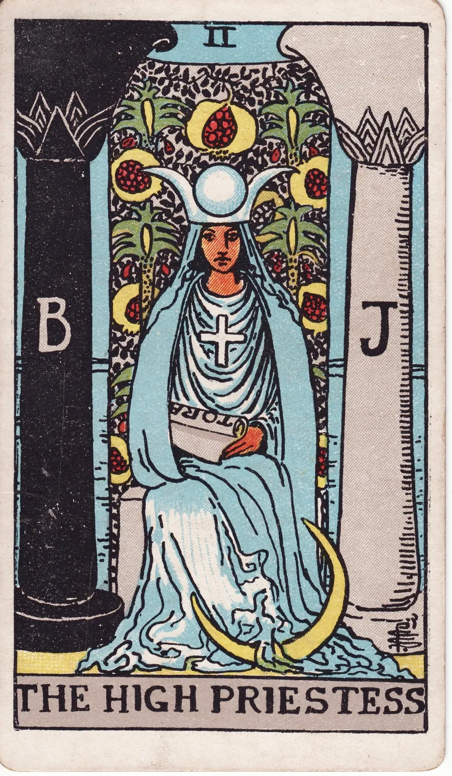 Lá bài The High Priestess — Nữ Tư Tế