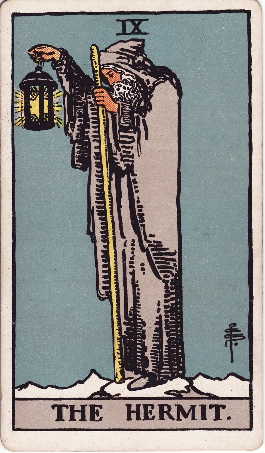 Lá bài The Hermit — Ẩn Sĩ