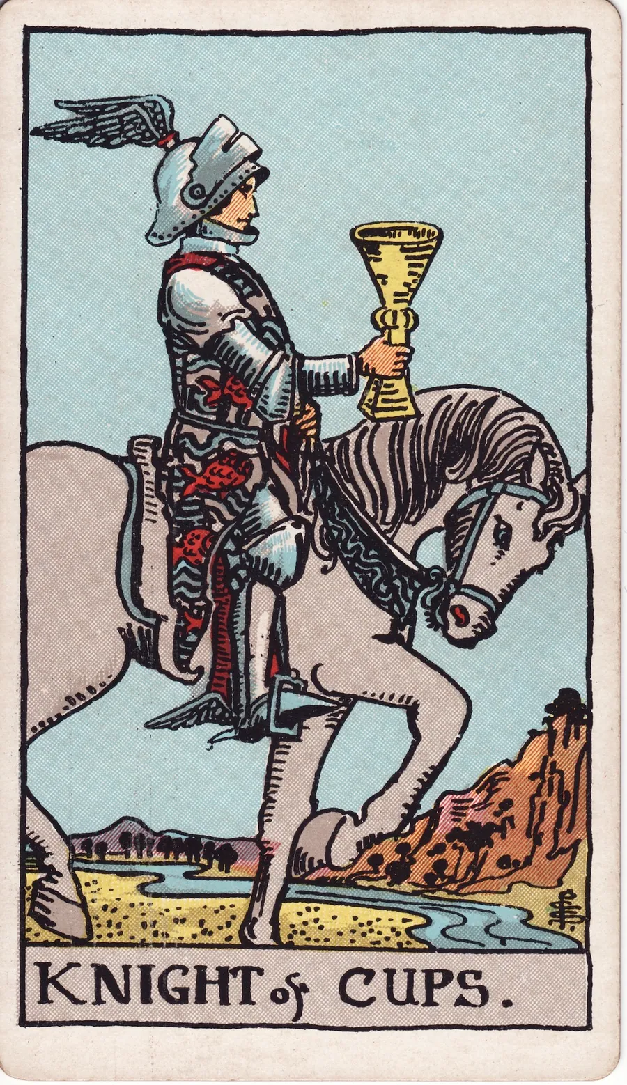 Lá bài Knight of Cups — Hiệp Sĩ Cốc