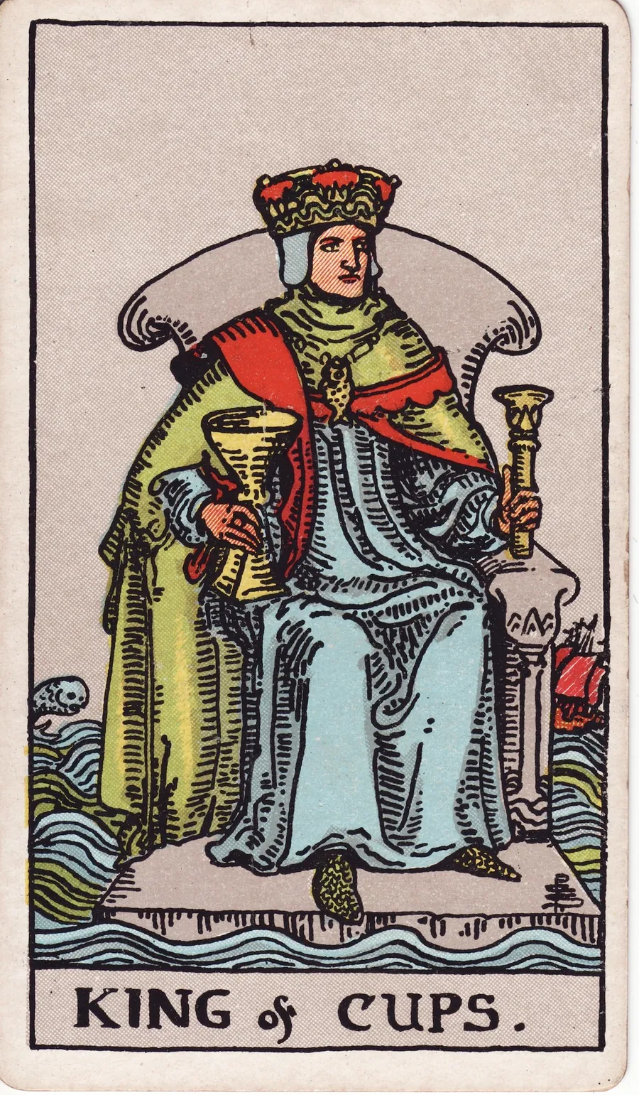 Lá bài King of Cups — Vua Cốc