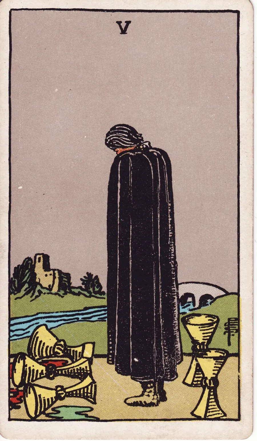 Lá bài Five of Cups — 5 Cốc
