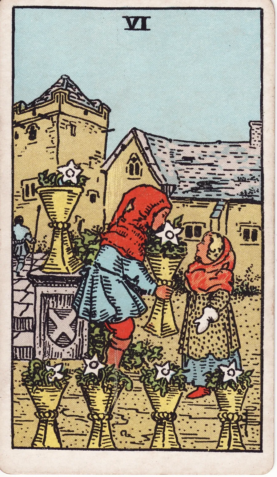 Lá bài Six of Cups — 6 Cốc