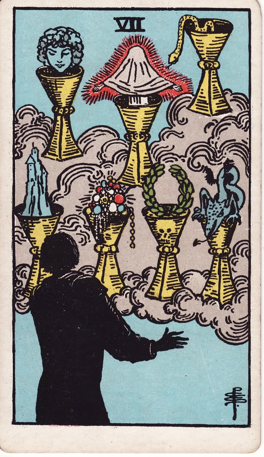 Lá bài Seven of Cups — 7 Cốc
