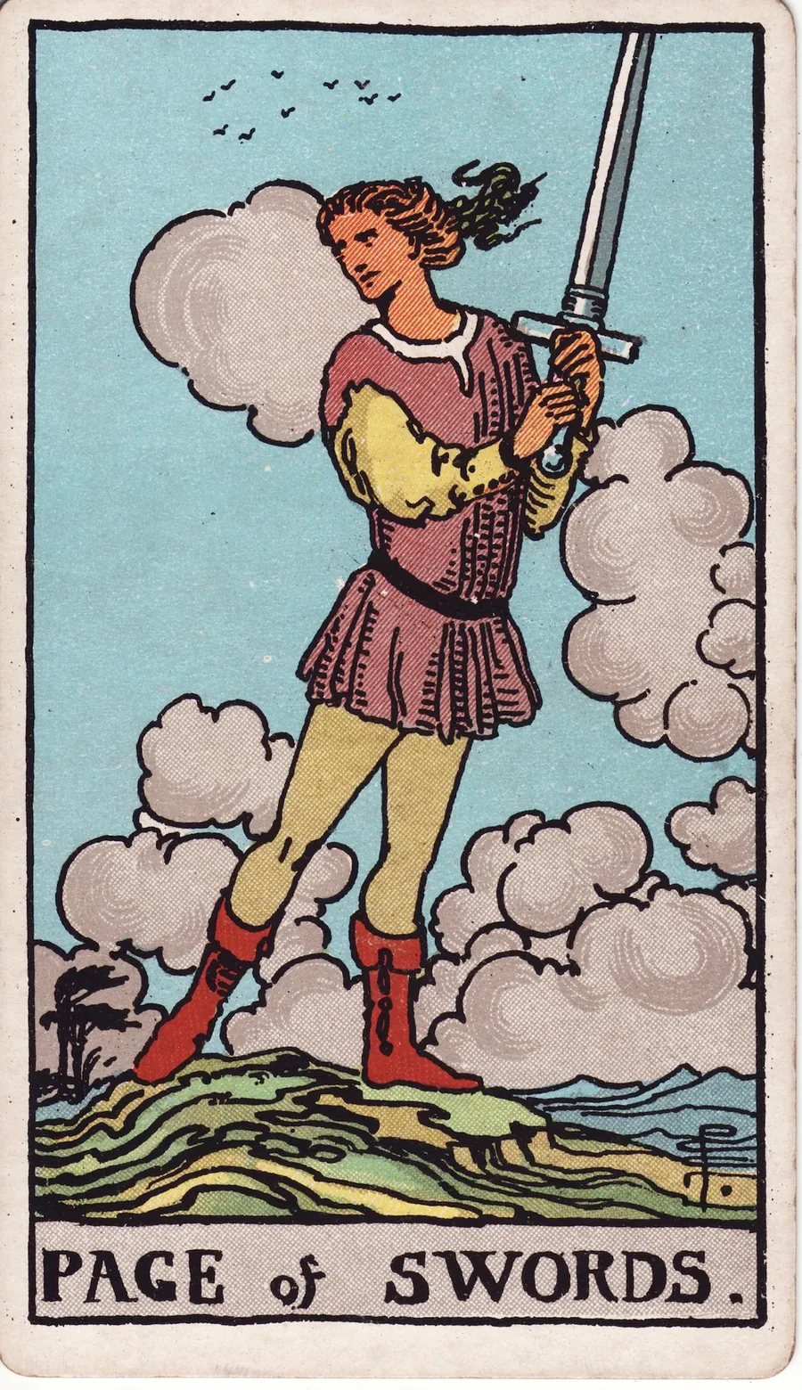 Lá bài Page of Swords — Tiểu Đồng Kiếm