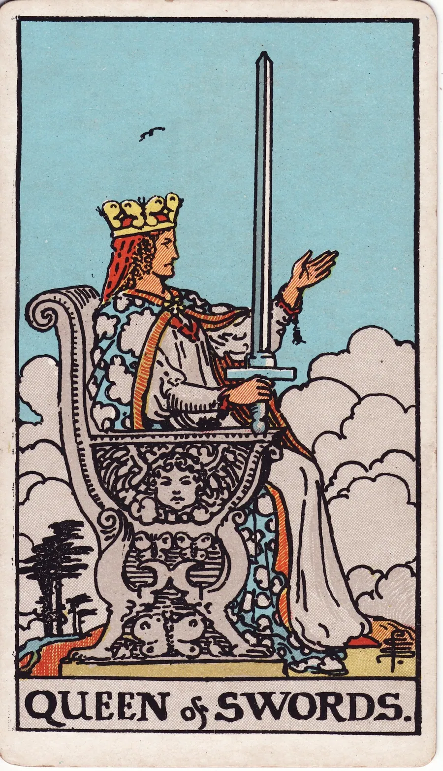 Lá bài Queen of Swords — Hoàng Hậu Kiếm