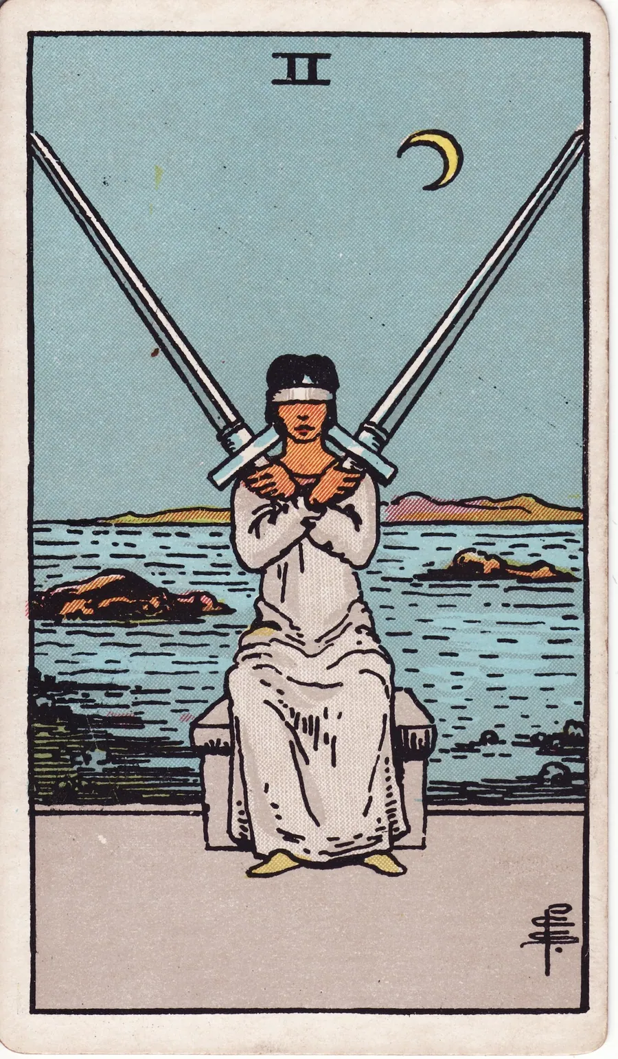 Lá bài Two of Swords — 2 Kiếm