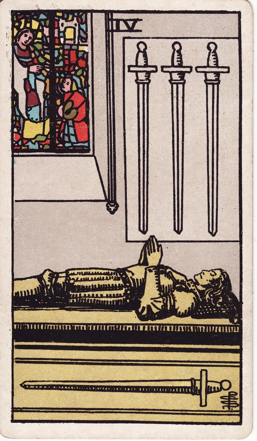 Lá bài Four of Swords — 4 Kiếm