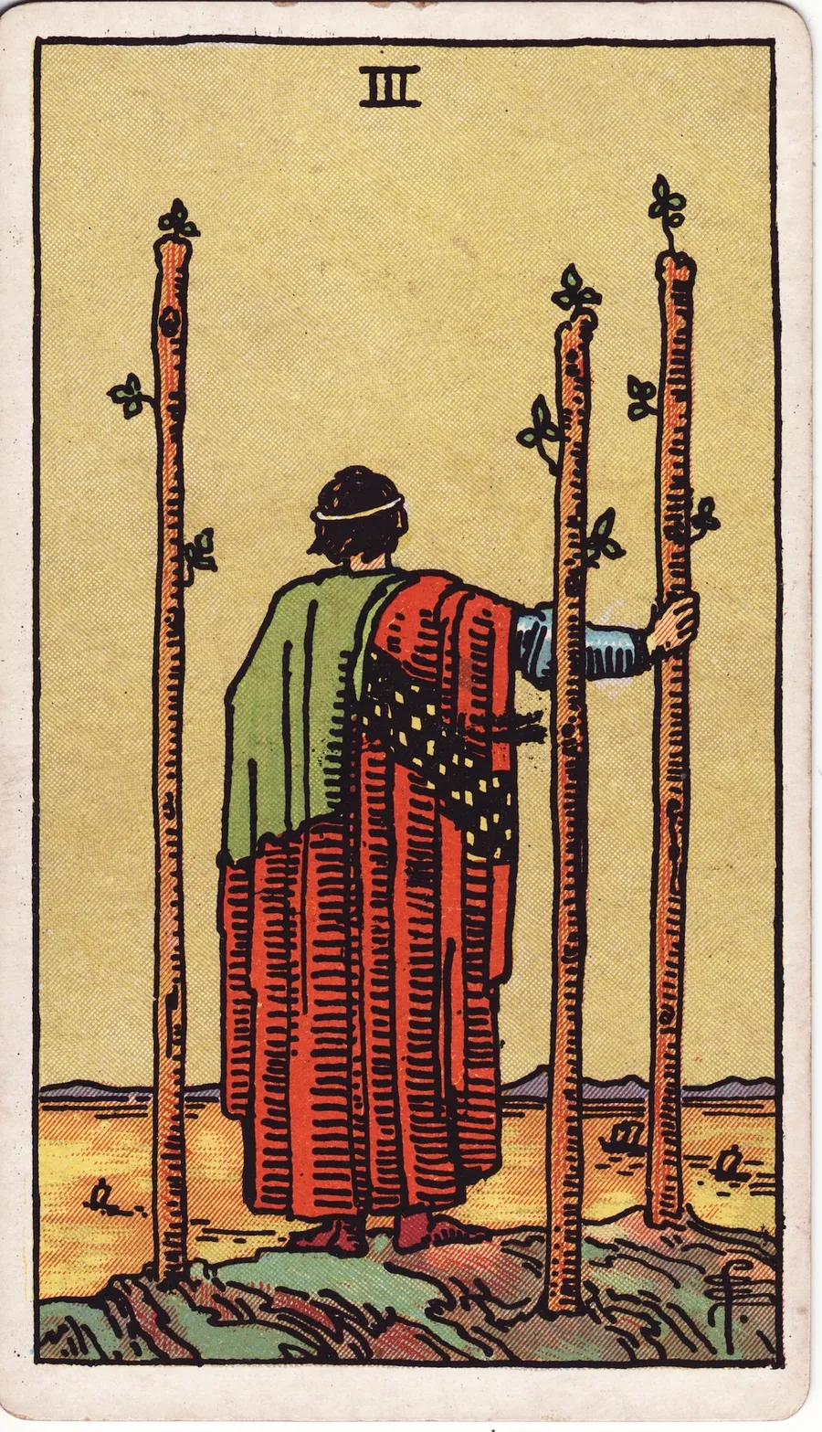 Lá bài Three of Wands — 3 Gậy